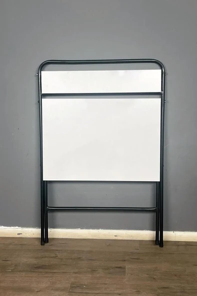 ? Lich Metal Ayaklı Katlanır Çalışma Masası Beyaz | Raflı Laptop Sehpası | Çizim ve Ders Masası - 5