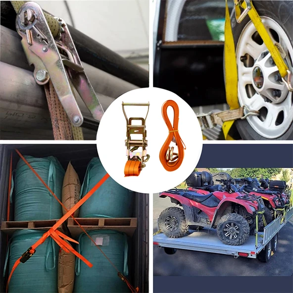 6 Metre Sonsuz Gırgır Spanzet Yük Gerdirme Halat Eşya Sabitleme Sapan Yük Taşıma Kayışı Kamyoncu İpi - Resim 6