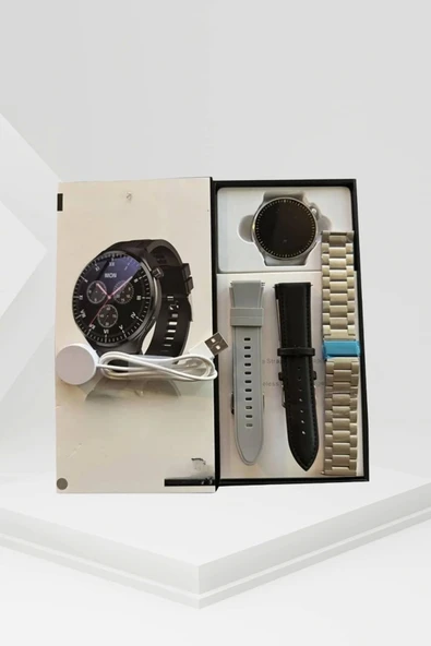 Akıllı Saat Adımsayar Nabız Ölçer Titreşim Özellikli Çağrı Cevaplama Sosyal Medya - Resim 3