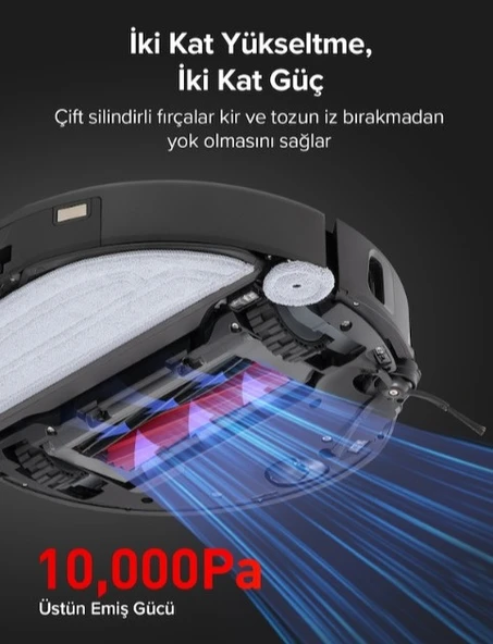 Roborock S8 MaxV Ultra Akıllı Robot Süpürge Siyah - Resim 2