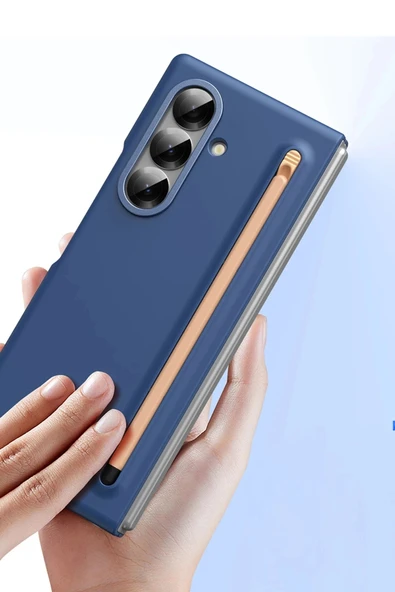 Samsung Galaxy Z Fold 7 Hole Fold Kapak - Lacivert - Resim 4