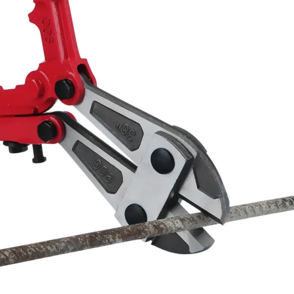 (36'') Kollu Çeneli Kupplon Demir Kesme Makası Çubuk İnşaat Demiri Teli Metal Kesim Makası CR-V - Resim 4