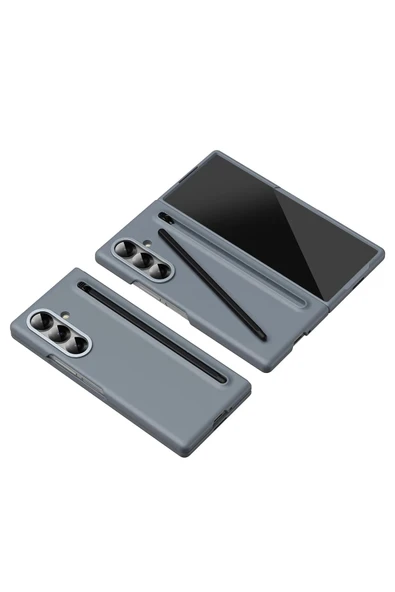 Samsung Galaxy Z Fold 7 Hole Fold Kapak - Titan Gri - Resim 3