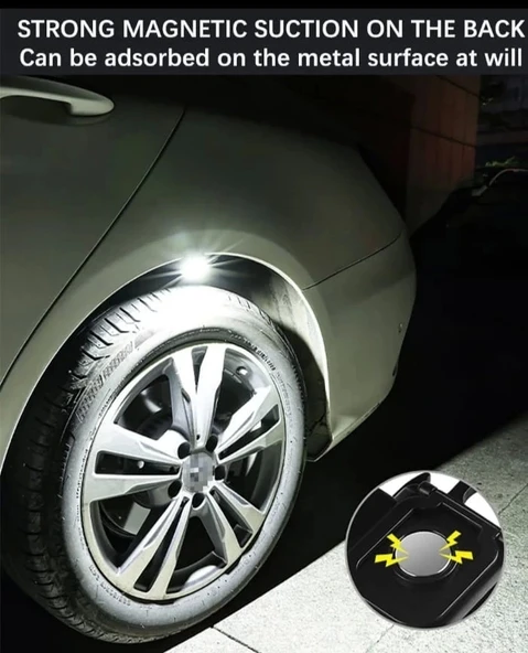 F.20a Mıknatıslı Kamp Feneri El Feneri 800 Lümen 30 Cob - Resim 4