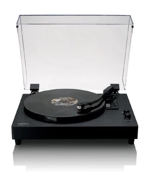 LENCO LS-60BK AHŞAP KASA USB BAĞLANTILI AT-3600 AUDIO TECHNICA İĞNE, PLASTİK KAPAKLI, BLUETOOTH IN/OUT - 4