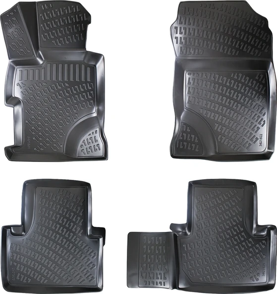 Honda Civic 3D Havuz Paspas Siyah 2012-2016 Arası ürün görseli 1