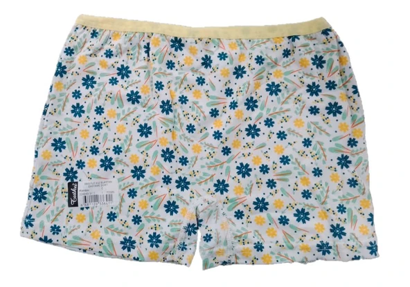 6 Adet Tutku Kız Çocuk Empirme Desenli Boxer Karışık Desen ürün görseli