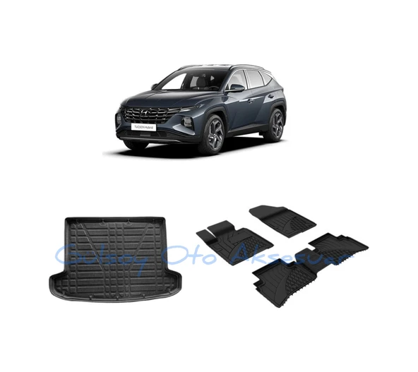 Hyundai Tuscon 4.5D Havuzlu Kauçuk Paspas Bagaj Havuzu 2021 ürün görseli 1