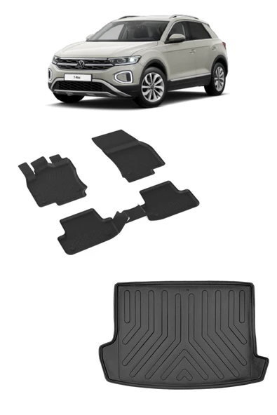 Volkswagen T-roc Havuzlu Paspas Ve Bagaj Havuzu ürün görseli 1