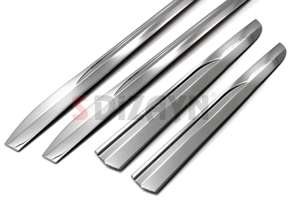 S-Dizayn Renault Clio 5 Krom Yan Kapı Çıtası 4 Prç. 2019 Üzeri - Resim 2