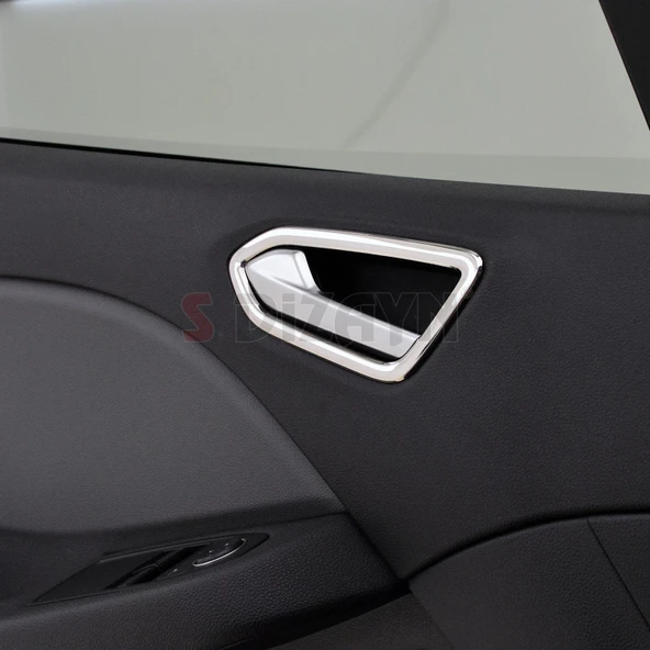 S-Dizayn Renault Clio 5 Krom İç Kapı Kolu Çerçevesi 4 Prç. 2019 Üzeri - 4