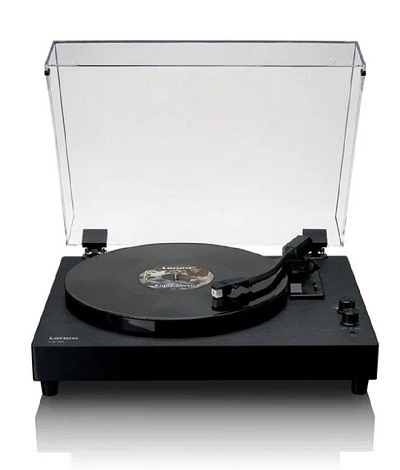 LENCO LS-60BK AHŞAP KASA USB BAĞLANTILI AT-3600 AUDIO TECHNICA İĞNE, PLASTİK KAPAKLI, BLUETOOTH IN/OUT