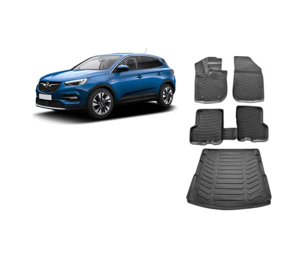 Opel Grandlant X 3D Havuzlu Paspas Ve Bagaj Havuzu - 1