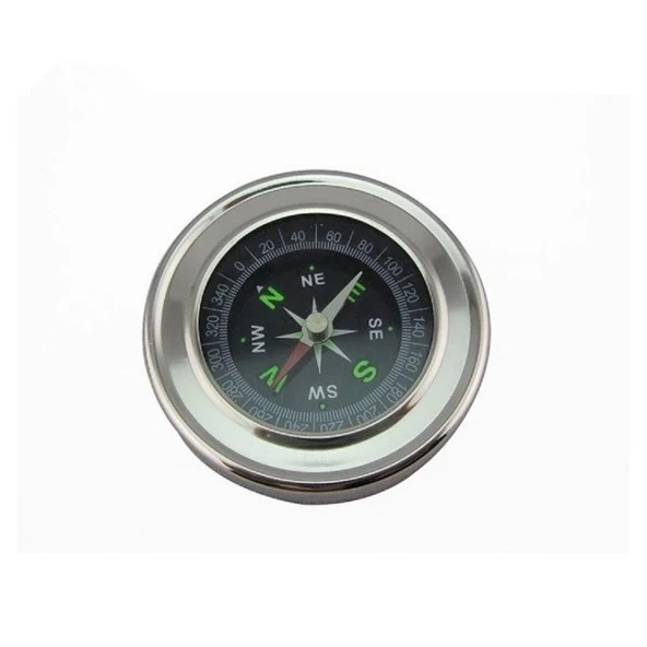 Yuvarlak Metal Kasa Dayanıklı Pusula 80mm - 1