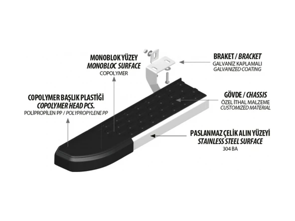 Citroen C5 Aircross Yan Basamak Nevada Krom 2019 Ve Sonrası - Resim 4
