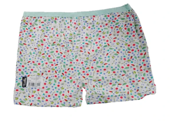 6 Adet Tutku Kız Çocuk Empirme Desenli Boxer Karışık Desen - Resim 3