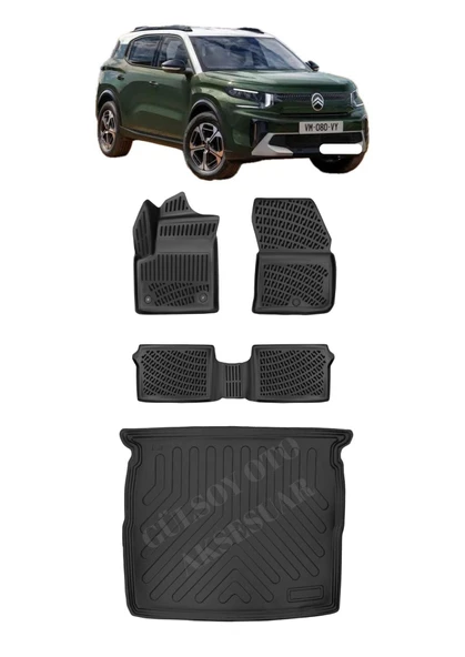 Citröen C3 Aircross Ev Havuzlu Paspas Ve Bagaj Havuzu ürün görseli 1