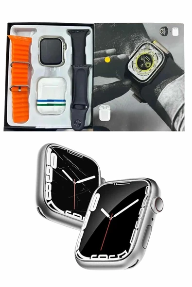 Akıllı Saat Kulaklık Hediyeli Uyku ve Sağlık Takibi Yapabilen Uzun Ömürlü - Resim 5