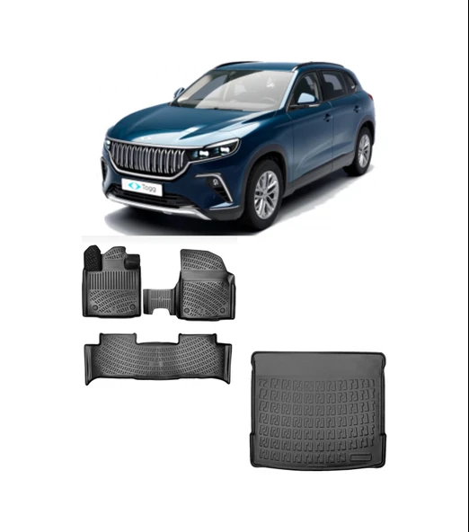 Togg T10x Havuzlu Paspas Ve Bagaj Havuzu ürün görseli 1