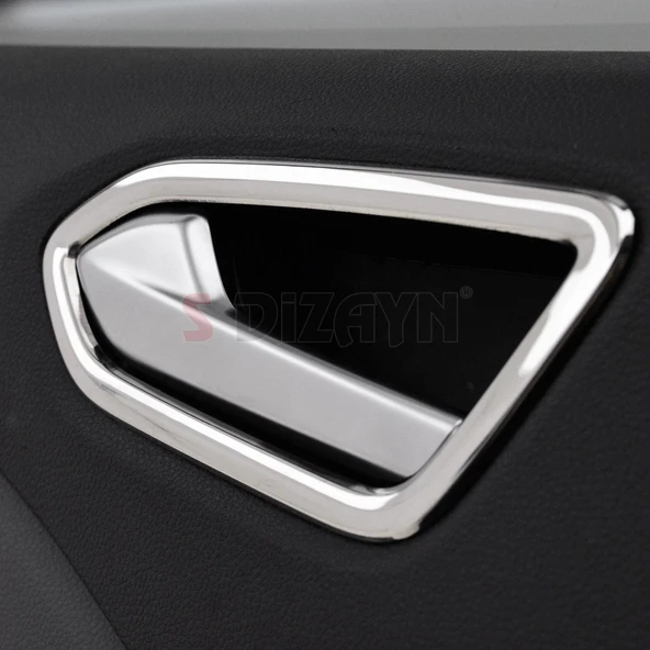 S-Dizayn Renault Clio 5 Krom İç Kapı Kolu Çerçevesi 4 Prç. 2019 Üzeri - 5