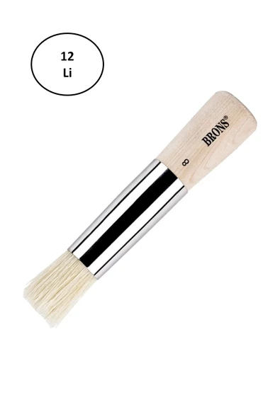 Brons Tampon Fırça No:8 12'li ürün görseli 1