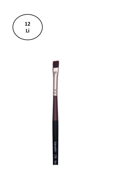 Fanart Academy Seri 278 Sentetik Kıl Fırça Uzun Sap 12'li ürün görseli 1