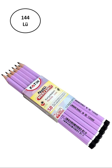 Fatih Kurşun Kalem Pastel Mercanlı 144'lü - 3