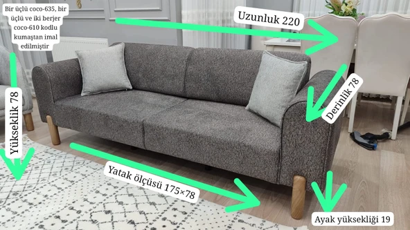 Mimoza Bohem Koltuk Takımı - 5