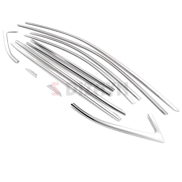 S-Dizayn Skoda Octavia A8 Sedan Krom Cam Çerçevesi 12 Prç. 2020 Üzeri A+ Kalite - Resim 3