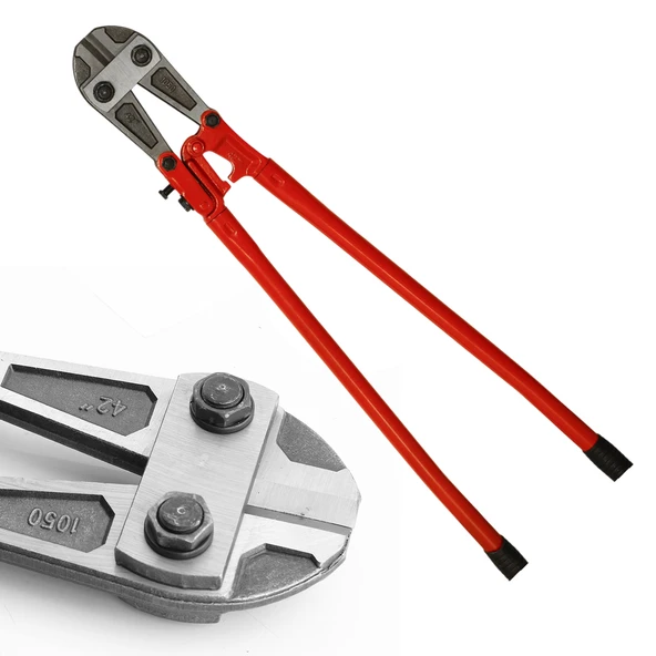 (42'') Kollu Çeneli Kupplon Demir Kesme Makası Çubuk İnşaat Demiri Teli Metal Kesim Makası CR-V ürün görseli