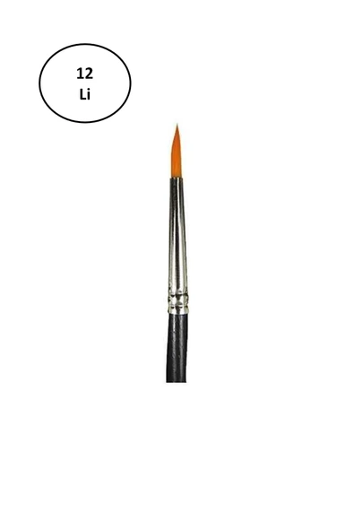 Fanart 123 Serisi Sentetik Fırça 4 Numara 12'li ürün görseli 1