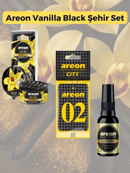 Areon Vanilla Black Şehir Set-02 ürün görseli