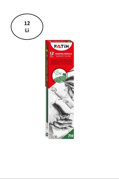 Fatih Dereceli Kalem 7H 12'li ürün görseli 1