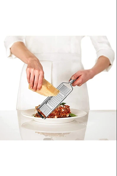 3 Başlıklı Saplı Kaymaz Rende Jülyen Kesici Patates Lahana Havuç Rendesi - Resim 3