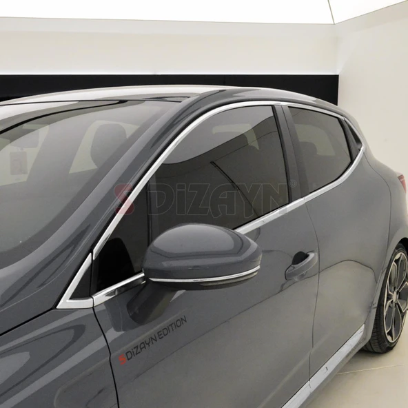 S-Dizayn Renault Clio 5 Krom Cam Çerçevesi 12 Prç. 2019 Üzeri A+ Kalite - Resim 6
