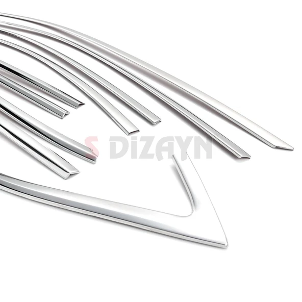 S-Dizayn Skoda Octavia A8 Sedan Krom Cam Çerçevesi 12 Prç. 2020 Üzeri A+ Kalite - Resim 4