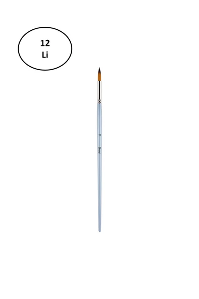 Brons 123 Seri Sulu Boya Ve Akrilik Boya Fırçası No:11 12'li ürün görseli 1