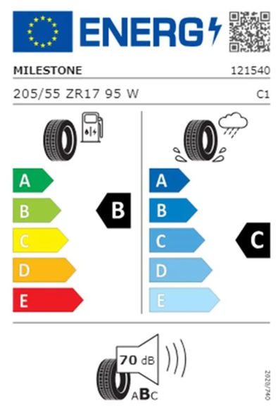 Milestone 205/55 R17 95W Reinf. Carmile Sport Oto Yaz Lastiği (Üretim Yılı: 2024) - 2