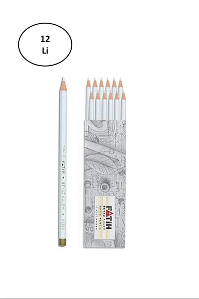 Fatih Beyaz Kurşun Kalem 12'li ürün görseli 1