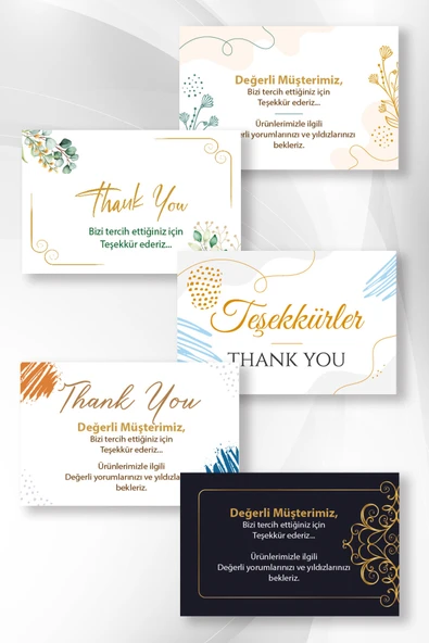 NY TEŞEKKÜR 02 KARTVİZİTİ 500 ADET