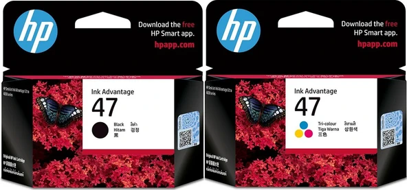 Hp 47 6Zd21Ae 6Zd61Ae Siyah Ve Renkli 2Li Paket 4800 - 1