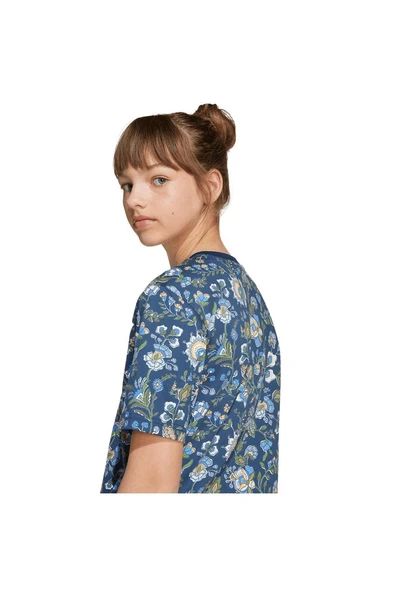 adidas Çocuk  Mavi  T-shirt TEE JV7818 - Resim 5