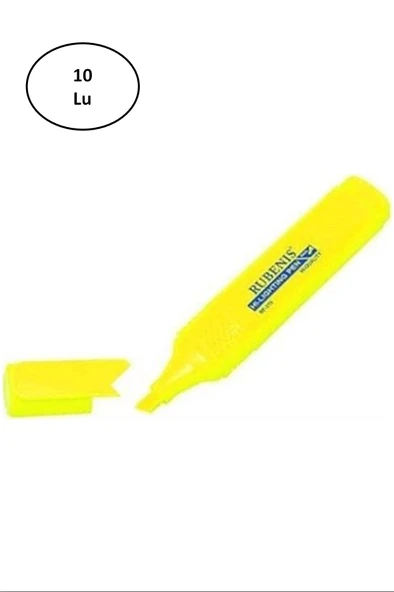 Rubenıs Fosforlu Sarı Kalem Rf-315/S 10'lu ürün görseli 1
