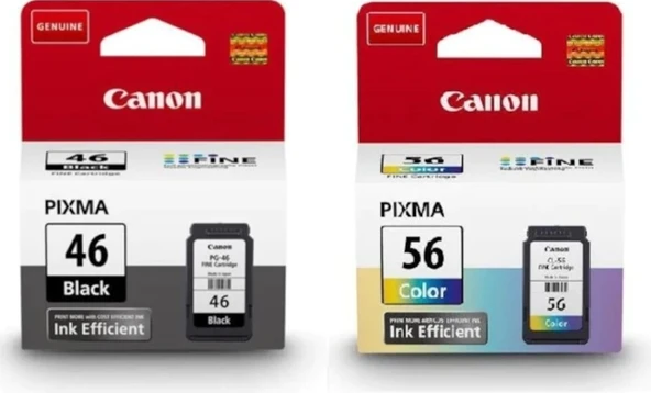 Canon Pg46 56 İkili Paket E414 E474 E484 Kartuş - 1