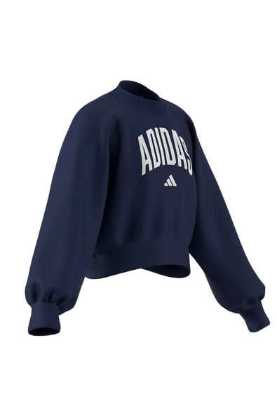 adidas Çocuk  Mavi  Sporcu Sütyeni JG CLGT FT SWT JM1535 - Resim 7