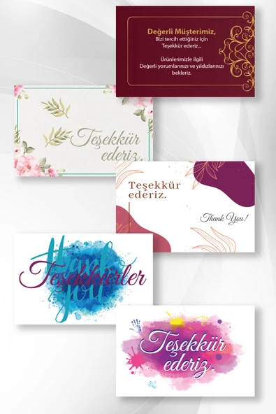 NY TEŞEKKÜR 01 KARTVİZİTİ 500 ADET