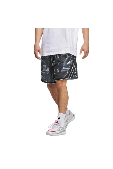 adidas Erkek  Beyaz  Şort CRAZYLITE AOP 5 JN2460 - 1