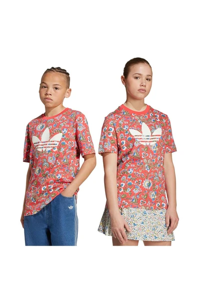 adidas Çocuk  Kırmızı  T-shirt TEE JV7817 - Resim 7