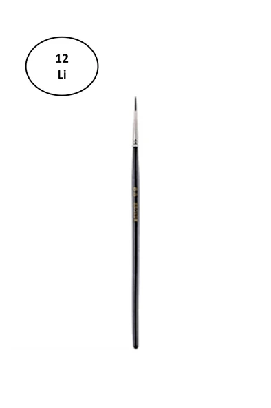 Mikro MF-1045 Suluboya Fırçası No:5 12'li - 2