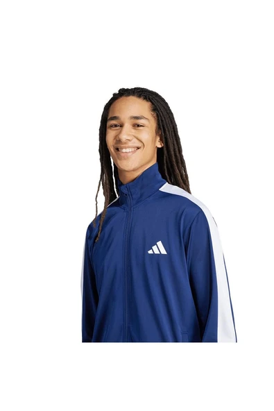 adidas Erkek  Mavi  Ceket M 3S TR CB TT JL8597 - Resim 5